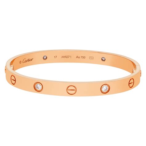 ebay cartier love bracelet rose gold|4 diamond cartier love bracelet.